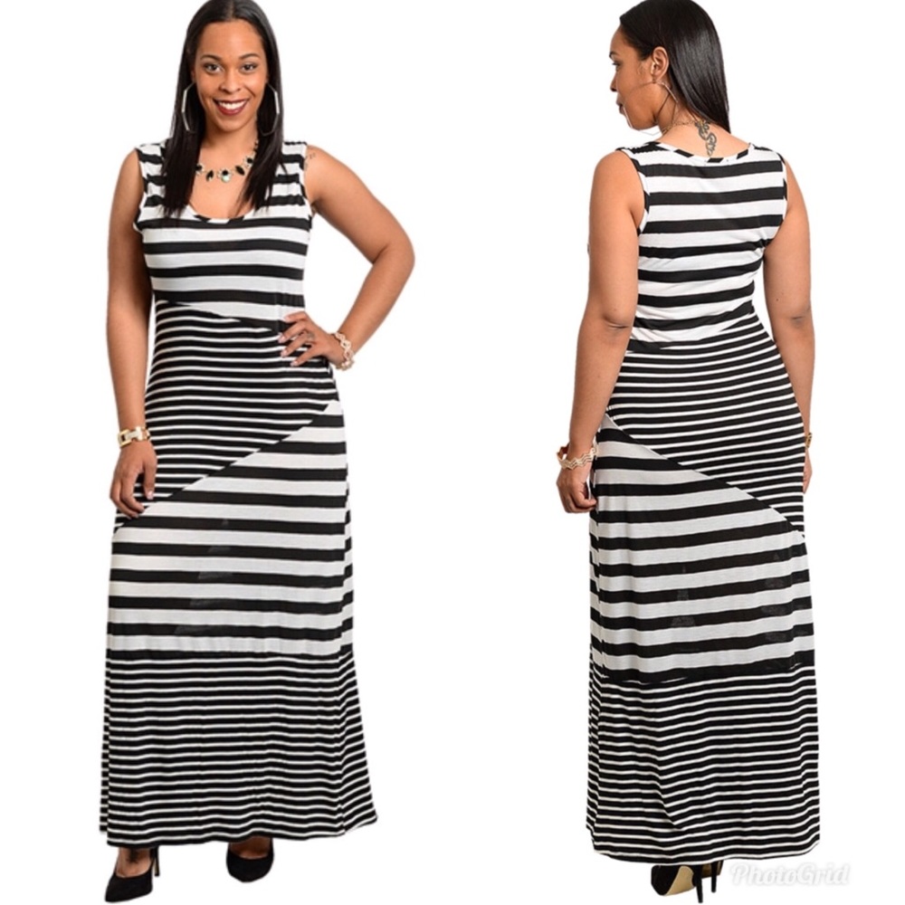 🖤Black and White Maxi Dress Summer Dress🖤
